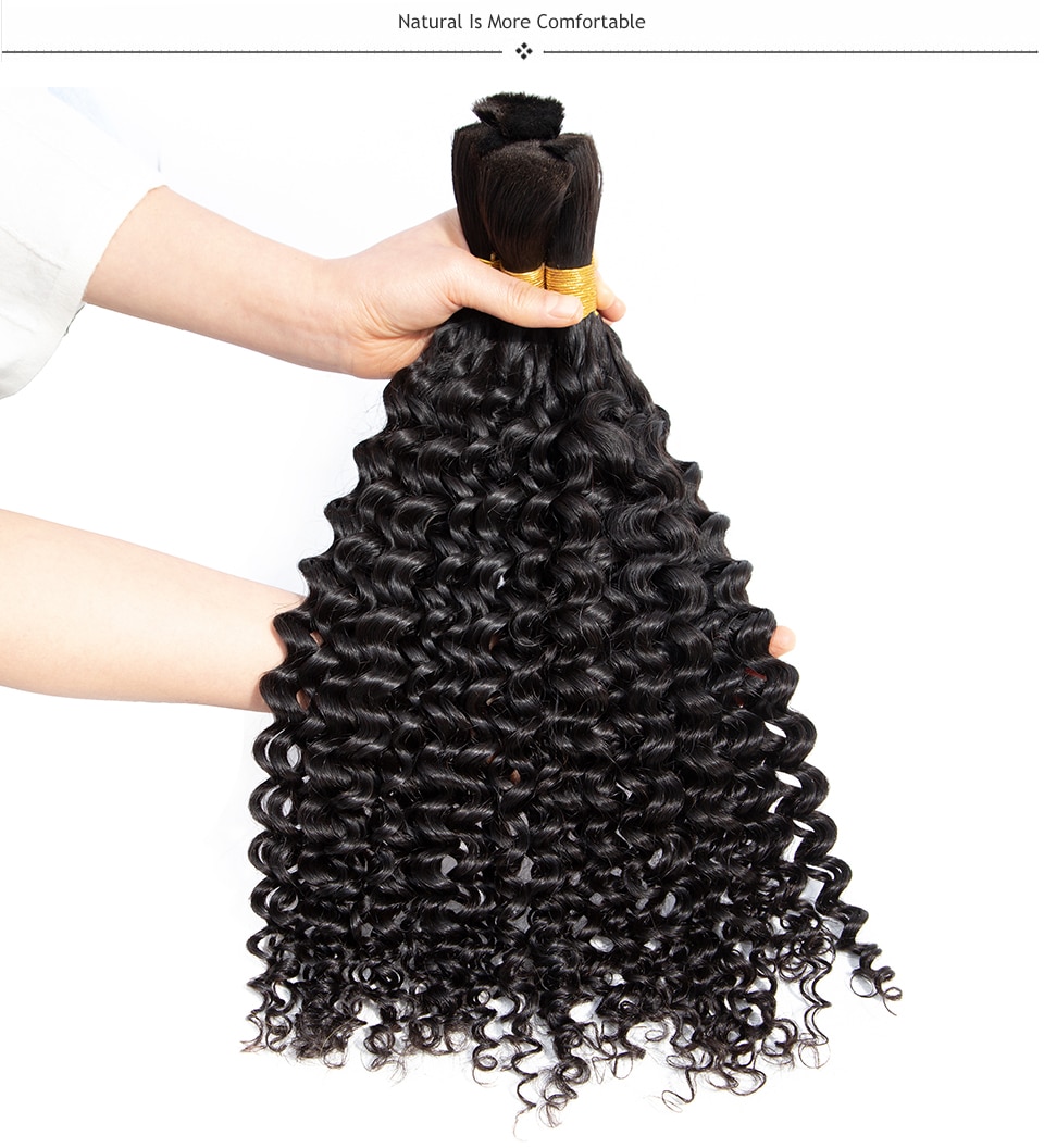 human Braiding Hair Bulk No Weft